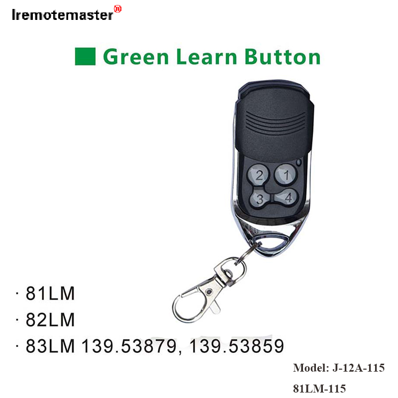 Ye81LM 82LM 83LM Green Dzidza Bhatani Garage Door Remote Opener 390MHz